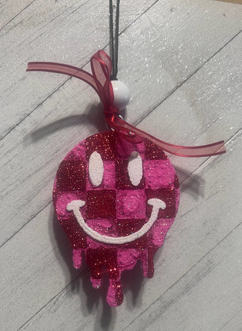 Drip Checkerboard smileface Freshie