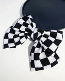 Big Checkered hair bow