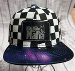 Baby Mini moto mafia checkerboard Galaxy brim hat