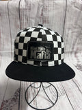 Youth/Jr Mini moto mafia checkerboard SnapBack hat