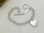 Heart shaped charm bracelet