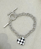 Heart shaped charm bracelet