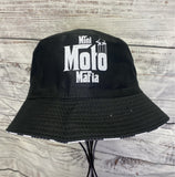 Checkerboard bucket hat