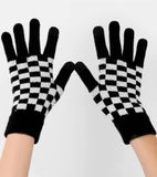 Checkered gloves