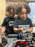 Toddler mmm badge Shirt and Hoodie