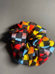 Checkerboard Hair scrunchies