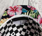 Youth/Jr M.M.M checkerboard trucker SnapBack
