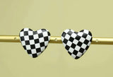 Checkerboard Stud earrings