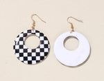 Round drop earrings