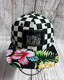 Youth/Jr M.M.M checkerboard trucker SnapBack