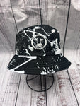 White splatter bucket hat