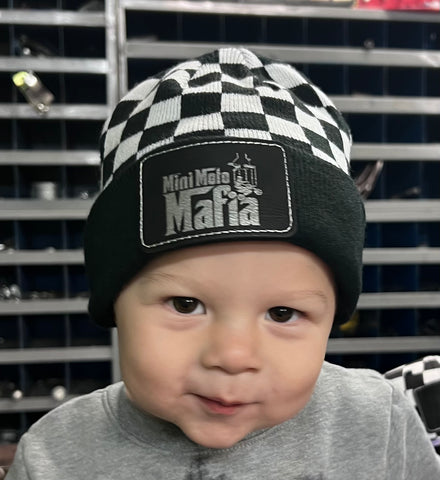 Toddler checkerboard beanie