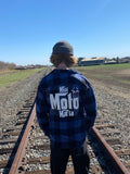 Adult Navy Blue Flannel